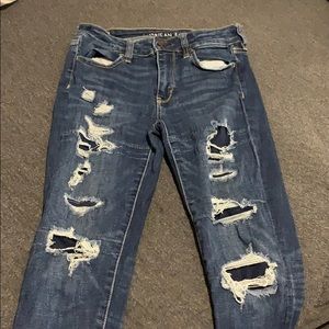 American Eagle ripped jeans